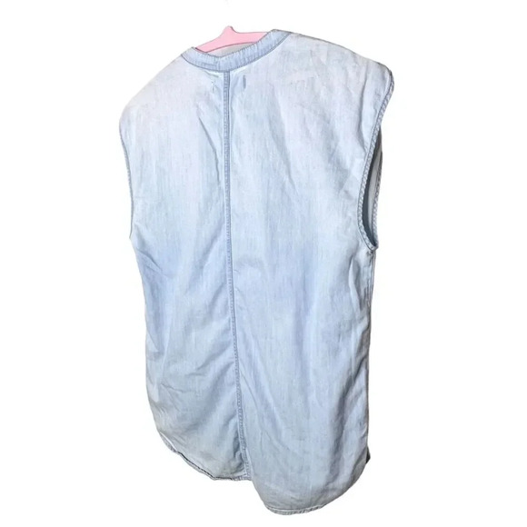 Madewell Oversized Denim Popover Top Sz. XXS - Picture 7 of 11